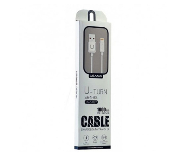 USAMS Kabel U-Turn lightning 1mbiały 2A - 1569161 - zdjęcie 3
